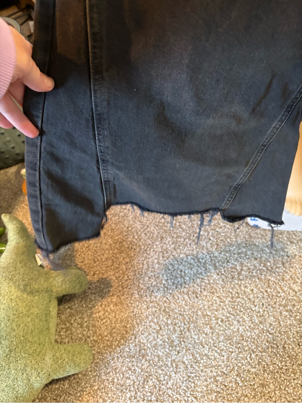 We The Free People Ripple Wide Leg Crop Jeans Culottes 28L - Picture 3 of 7